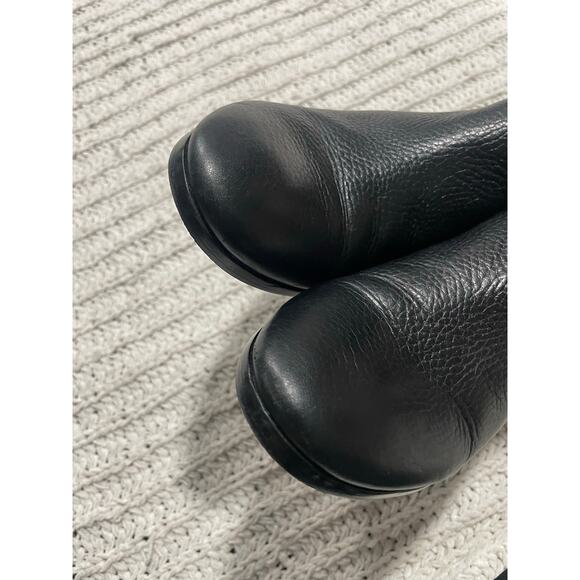 Sam Edelman Petty Ankle Boots Booties Pebbled Leather Womens 6.5 M EU 36.5 Black - Picture 6 of 10